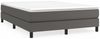 vidaXL Boxspringbett Grau 140x200 cm Kunstleder, ohne Kopfteil Bild 2