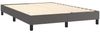 vidaXL Boxspringbett Grau 140x200 cm Kunstleder, ohne Kopfteil Bild 4