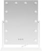 vidaXL LED Schminkspiegel Weiß 44 x 10 x 53 cm Glas und Stahl 42020525 Bild 5