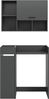 welltime Badmöbel-Set FALAS, TOPSELLER!, 3-teilig, Hauswirtschaftsraum Set, Breite 95 cm, (Set, 3-St, bestehend aus: Waschmaschinenumbauschrank, Standregal & Hängeschrank), Kombination, Waschmaschinenumbau, Waschmaschinenschrank, Wäschekammer Bild 2