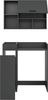 welltime Badmöbel-Set FALAS, TOPSELLER!, 3-teilig, Hauswirtschaftsraum Set, Breite 95 cm, (Set, 3-St, bestehend aus: Waschmaschinenumbauschrank, Standregal & Hängeschrank), Kombination, Waschmaschinenumbau, Waschmaschinenschrank, Wäschekammer Bild 3