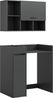 welltime Badmöbel-Set FALAS, TOPSELLER!, 3-teilig, Hauswirtschaftsraum Set, Breite 95 cm, (Set, 3-St, bestehend aus: Waschmaschinenumbauschrank, Standregal & Hängeschrank), Kombination, Waschmaschinenumbau, Waschmaschinenschrank, Wäschekammer Bild 4