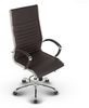 VERSEE Design Bürostuhl Chefsessel Montreal - Echt-Leder - braun - Drehstuhl, Bürodrehstuhl, Schreibtischstuhl, Chefstuhl, Designklassiker, hochwertige Verarbeitung, Stuhl, 150 kg Belastbarkeit Bild 4