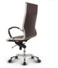 VERSEE Design Bürostuhl Chefsessel Montreal - Echt-Leder - braun - Drehstuhl, Bürodrehstuhl, Schreibtischstuhl, Chefstuhl, Designklassiker, hochwertige Verarbeitung, Stuhl, 150 kg Belastbarkeit Bild 3
