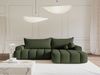 Selsey 'Dandelino' Ecksofa mit Schlaffunktion, Stauraum und Bouclé-Bezug, khaki, rechts, 80 x 275 x 168 cm Bild 2