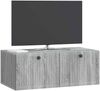 vidaXL Wandmontierter TV-Schrank Graues Sonoma 78,5 x 41 x 30 cm 898011 Bild 3