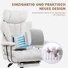 COMHOMA Gaming-Stuhl Ergonomischer Bürostuhl 180 kg, mit Lendenstütze & Fußstütze, 135° verstellbare Rückenlehne, hoher Chefsessel Bild 2