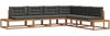 vidaXL Outdoor-Sofagarnitur Natur und Anthrazit 3368145 Bild 2
