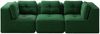 Modulares 3-Sitzer-Sofa, Cord, rahmenlos, mit 104 cm Tiefe & 32D-Schaum, 297 x 104 x 69 cm, Grün Bild 5