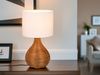 Tischlampe SPROUT mit Rattan und Stoffschirm Weiß, Höhe 40cm Bild 5