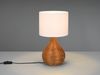 Tischlampe SPROUT mit Rattan und Stoffschirm Weiß, Höhe 40cm Bild 3