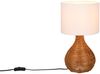 Tischlampe SPROUT mit Rattan und Stoffschirm Weiß, Höhe 40cm Bild 2