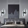 Riserva LED Wandleuchte LED Wandleuchte Innen 32W Schwarz Doppelkopf 46cm Modern, Integrierte LED Bild 3