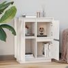 Sideboard, Kommode Weiß 60x34x75 cm Massivholz Kiefer j3268p Bild 3