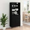vidaXL Highboard Schwarz Eichen-Optik 69,5 x 34 x 180 cm 3416268 Bild 4