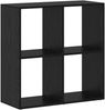 vidaXL Bücherregal Schwarz Eichen-Optik 69,5 x 29 x 69,5 cm 879664 Bild 2
