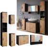 Badmöbel-Set Irma Goldkraft Eiche/Anthrazit 5 Teile Vicco Bild 2