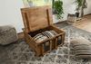 Truhe Mango 90x90x45 natur lackiert RAILWAY #164 Bild 4