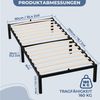 GLIESE Bettgestell Lattenrostbett mit Holzlattenrost (Bett), bis 160 kg belastbar, Matratzenstopper Bild 3