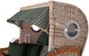 Strandkorb Komplettset - bene living - Ammersee Grande XL Teak - PE shell - Modell 504 - inkl. Liftersystem Bild 4