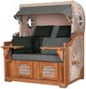 Strandkorb Komplettset - bene living - Ammersee Grande XL Teak - PE shell - Modell 504 - inkl. Liftersystem Bild 3