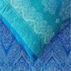 Bettwäsche Bassetti Mako Satin Kerala B1 ozeanblau türkis 135x200 Bild 3