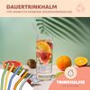 bremermann 6er Glas-Trinkhalme, 15 cm Länge, wiederverwendbar, transparent Bild 3