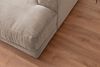 KAWOLA Big Sofa MADELINE mit Holztablett natur für Armlehne Cord taupe 85 x 170 x 290 cm Bild 4