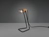 Industrial TOSH Tischlampe Metallgeflecht Metallschirm und Holzsockel, Höhe 40cm Bild 1