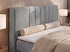 Boxspringbett INERO KING, 7 -Zonen-Multipocket-Matratze H4 und Topper T25, zwei Bettkästen, Doppelbett, Stauraum - 200x200 - Hellgrau Velvet Bild 5