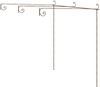 vidaXL Garten-Pergola Antik-Braun 3x3x2,5 m Eisen 313997 Bild 2