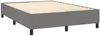 vidaXL Boxspringbett mit Matratze Dunkelgrau 140x200 cm Stoff, Härtegrad: H2 [3136918] Bild 4
