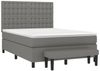 vidaXL Boxspringbett mit Matratze Dunkelgrau 140x200 cm Stoff, Härtegrad: H2 [3136918] Bild 3
