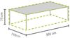 Gartenmöbel XXL Set: 1x Hülle für Tisch bis 300cm + 2x Hülle für 4-6 Sessel Bild 3