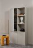 Schrank Merel aus Kiefernholz, modern, hellgrau Dust, 3 Türen, 10 Fächer, FSC-zertifiziert Bild 2
