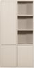 Schrank Merel aus Kiefernholz, modern, hellgrau Dust, 3 Türen, 10 Fächer, FSC-zertifiziert Bild 4
