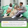 Green Bean® Outdoor Sitzsack, waschbar & wetterfest, Polyester-PVC-Stoff, Pastell Mint, 140x180 cm, 380 Liter Bild 4