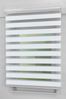 Lysel - Qualitätsdoppelrollo abdunkelnd weißgrau, (B x H) 105cm x 175cm in weiß/weißgrau Bild 5