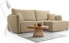 Selsey 'Kassian' Ecksofa mit Schlaffunktion und Bettkasten, beige, rechts Bild 2