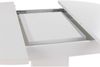 Ausziehbarer Esstisch, weiß, 104x104 cm 0588/104 Bild 5