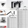 Deco-Raum® 2-lauf Gardinenschiene Innenlauf Loft | Größe: 480cm | Material: Aluminium | Farbe: Schwarz Bild 4
