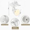 Nettlife Wandstrahler Schwarz Vintage E14 Deckenstrahler Schwenkbar 350° 40W Wandleuchte, Schwenkbar, LED wechselbar, Retro Küchenlampe für Wohnzimmer Schlafzimmer Büro Bild 4