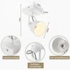 Nettlife Wandstrahler Schwarz Vintage E14 Deckenstrahler Schwenkbar 350° 40W Wandleuchte, Schwenkbar, LED wechselbar, Retro Küchenlampe für Wohnzimmer Schlafzimmer Büro Bild 2