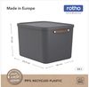ROTHO Aufbewahrungsbox (Ordnungsboxen im Set, 2er-Set), große Lagerbox ideal für Kleidung, Decken und Haushaltsartikel Bild 4