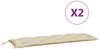 vidaXL Gartenbank-Auflagen 2 Stk. Beige 150x50x7 cm Oxford-Gewebe 361700 Bild 5