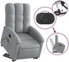 vidaXL Massagesessel mit Aufstehhilfe Hellgrau Stoff 3204104 Bild 5