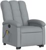 vidaXL Massagesessel mit Aufstehhilfe Hellgrau Stoff 3204104 Bild 3