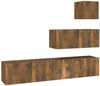 4-tlg. TV-Schrank-Set Räuchereiche Holzwerkstoff [3114651] Bild 2
