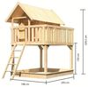 Karibu Stelzenhaus Fidel naturbelassen Ohne Rutsche Bild 2