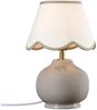 PR Home 500-034-022 Tischleuchte Nell Nougat mit Stoffschirm 34cm Bild 1